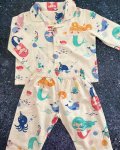 Kapas White Mermaid Pajama Set 4 5Y