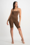 Aaliyah Tie Back Unitard - Pinecone - S