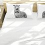 Leopard Luiperd Black White By Fanie Heymans Duvet Cover Set Queen