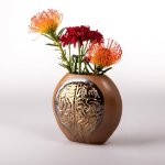 Creative Hub Brain Vase - Sand & Bronze