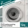 Plumber:front Load Washing Machine Installation