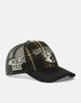 Plaid Trucker Cap - One Size Fits All Black