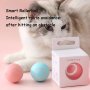 Interactive Electric Cat Toy Ball - USB Rechargeable Silicone All-breed Compatible Engaging Pet Playtime Accessory