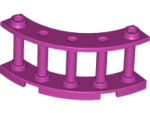 Parts Fence 4 X 4 X 2 Quarter Round Spindled With 2 Studs 30056 - Magenta