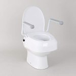 Homecraft Raised Toilet Seat With Arms Helpful Adjustable Stable And Secure Toilet Seat Compensates For Impaired Movement With T