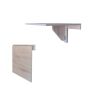 Folding Wall Mounted Drop-leaf Table 50X50CM Rustic Wood