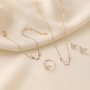 5pcs Exquisite And Elegant Butterfly Pendant Earrings Bracelet Ring And Necklace Perfect As A Gift For Birthdays Or Any Special Occasion