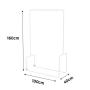 Spaceo Studio Single Metal Clothes Rail White W44.5CMXD116CMXH4.5CM