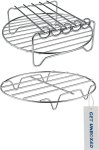 Air Fryer Rack Air Fryer Accessories Double Layer Wire Rack Steel Utensil Kitchen Rack