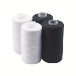 2 4PCS Black And White Sewing Thread 500M ROLL High-quality Polyester Threads For Sewing Machine And Hand Stitching