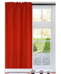 Red Microfibre Curtain
