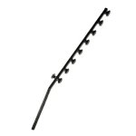 F pole - 8LINE Angle Tube Shield Black