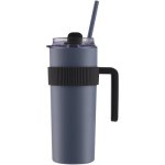 Clicks Stainless Steel Water Cup With Straw Grey 600ML