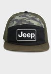 Jeep 7 Panel Flat Peak Cap - Green