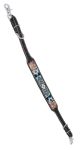 Challenger Western Floral Antique Tooled Leather Beaded Wither Breast Collar Strap 105FK04