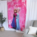 Curtains Per Drop Two Sisters Elsa And Anna