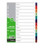 Divider January To December Printed A4 Pvc