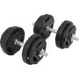 Vinyl Tri-grip Dumbbell Set 20KG