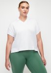 Cotton On Plus Active Graphic Polo Tshirt - White resort Club