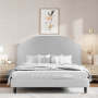 Mystic Arc Headboard - King - Grey