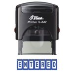 Shiny S-842 Stock Stamp 38X14MM Entered
