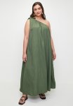 Superbalist Laundred Linen Asym Trapeze Maxi Dress - Green