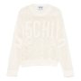 Shiny Twist Yarn Sweater -ivory