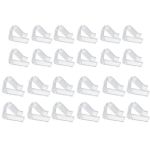 24 Pieces Transparent Clear Tablecloth Plastic Table Cloth Clips