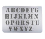 Stencil Alfabet Font 40MM