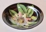 Ceramic Black Soap Dish – Granadilla Design – 16X12CM