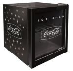 Husky - 46L Counter-top Beverage Cooler W/ Glass Door - Coca Cola - Black