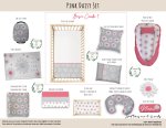 Cot Duvet Bedding Pink Daisy Set