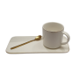 3 Piece White Cup Set SGN2468