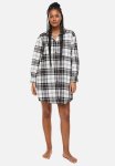 Flannel Nightshirt - Grey checked