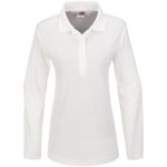 BOSTON Ladies Long Sleeve Golf Shirt White