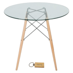 Smte- Dining Table For Stylish Gatherings C15-DT1787-60+ Keyring 3 Pack With Keychain