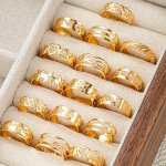 16PCS Minimalist Toe Ring Set For Women Assorted Love Heart & Star Adjustable Open Foot Rings Vacation Style Simple Fashion Perf