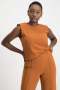 Casey Shoulder Pad Top - Rust - M