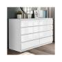 Blisswood High Gloss 8 Drawer Wide Chest Of Drawers