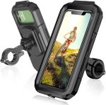 Bike Phone Mount Holder Waterproof Cell Phone Holder 360 Adjustable Bicycle Phone Case Holder With Touch-screen