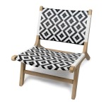Maasai Occasional Chair - Black And White