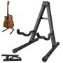 Dkovn A-frame Folding Guitar Stand - 1/2/4 Pack Non-slip Rubber And Foam Arms Supports Acoustic Electric Bass Ukulele Banjo