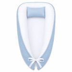 Blue Outside And White Inside Baby Nest Pod Newborn Lounger