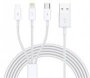 Ezra 3IN1 1METER White USB Data Cable