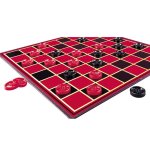 Portable Folding Checkers Board Game