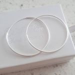 Brianna 925 Sterling Silver Large Hoop Earrings 1.2X35MM