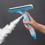 3-IN-1 Handheld Glass Wiper With Scraper And Sprayer - Multifunctional Window Cleaner For Living Room Bedroom Kitchen And Car Wi