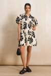 Short Printed Shirt Dress - 18 Stone