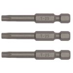 - Bit TX25 50MM 1 4 Hex Drive 3 Pieces - TX5002503