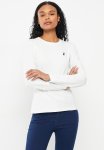 Polo Women Sml Pony Ls T-Shirt - Ecru